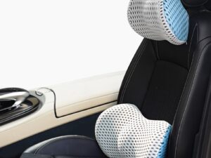 Memory Foam Car Headrest Lumbar Support Set
